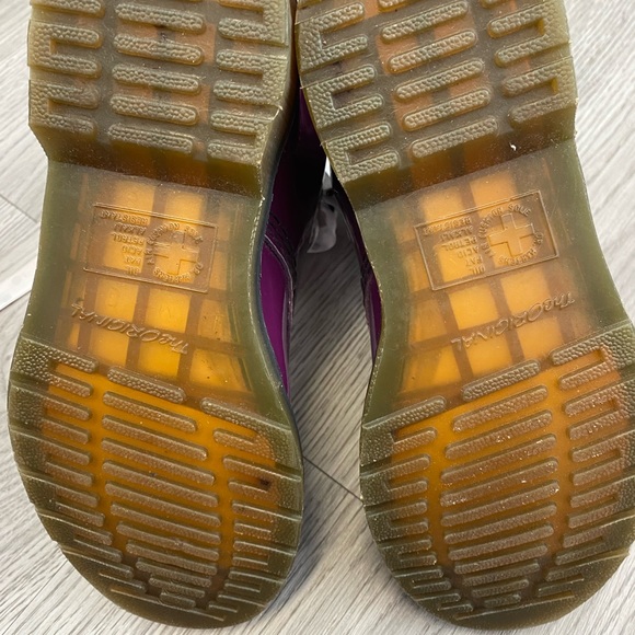 Dr Marten purple patent boots size 4 - Picture 6 of 7